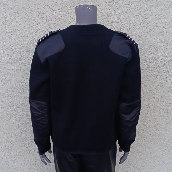 CREW OUTFITTERS UNISEX V-NECK POLAR ZIP FLEECE LINED "COMMANDO" SWEATER - Picture 14 of 17